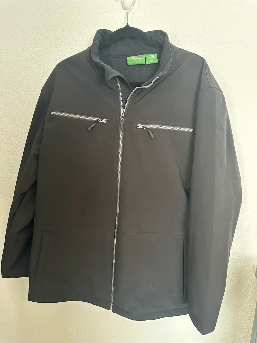 Still water Supply Co Men's Black Zip-Up Jacket